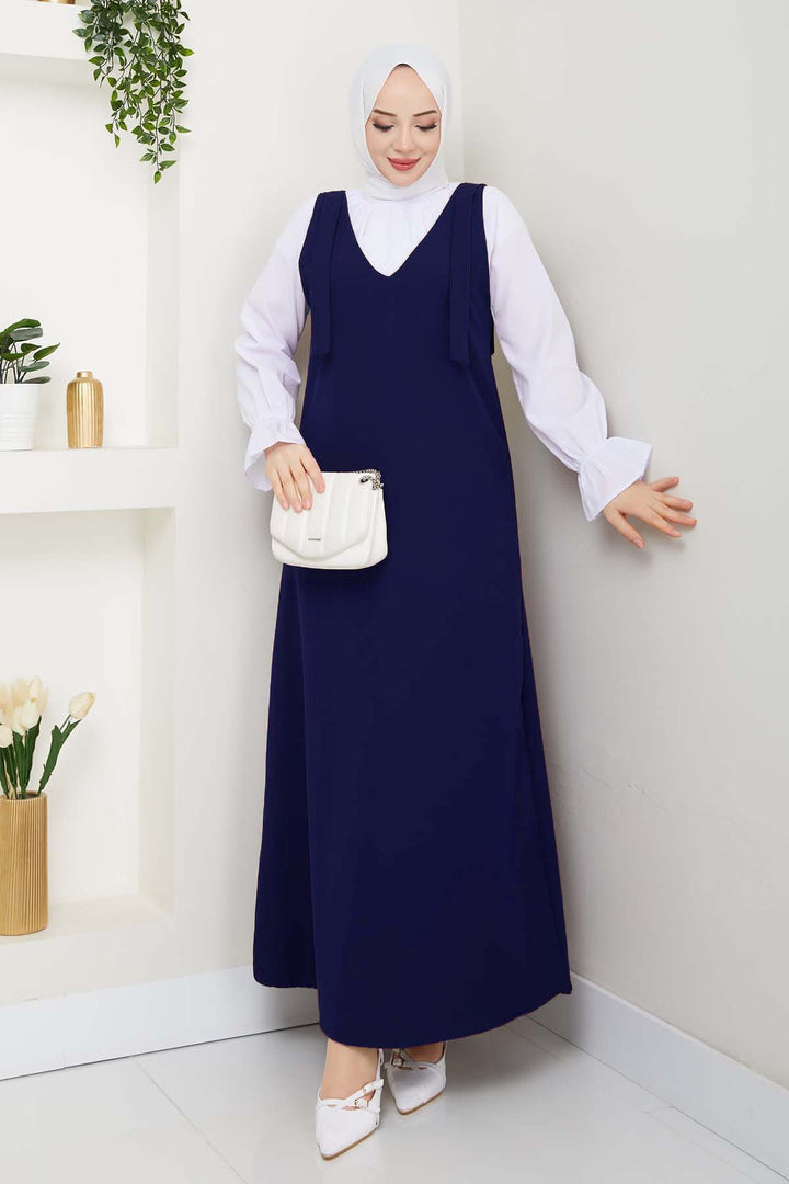 BNG Women Gömlek + Ji̇le Elbi̇se Lacivert 4678 - Frankenthal