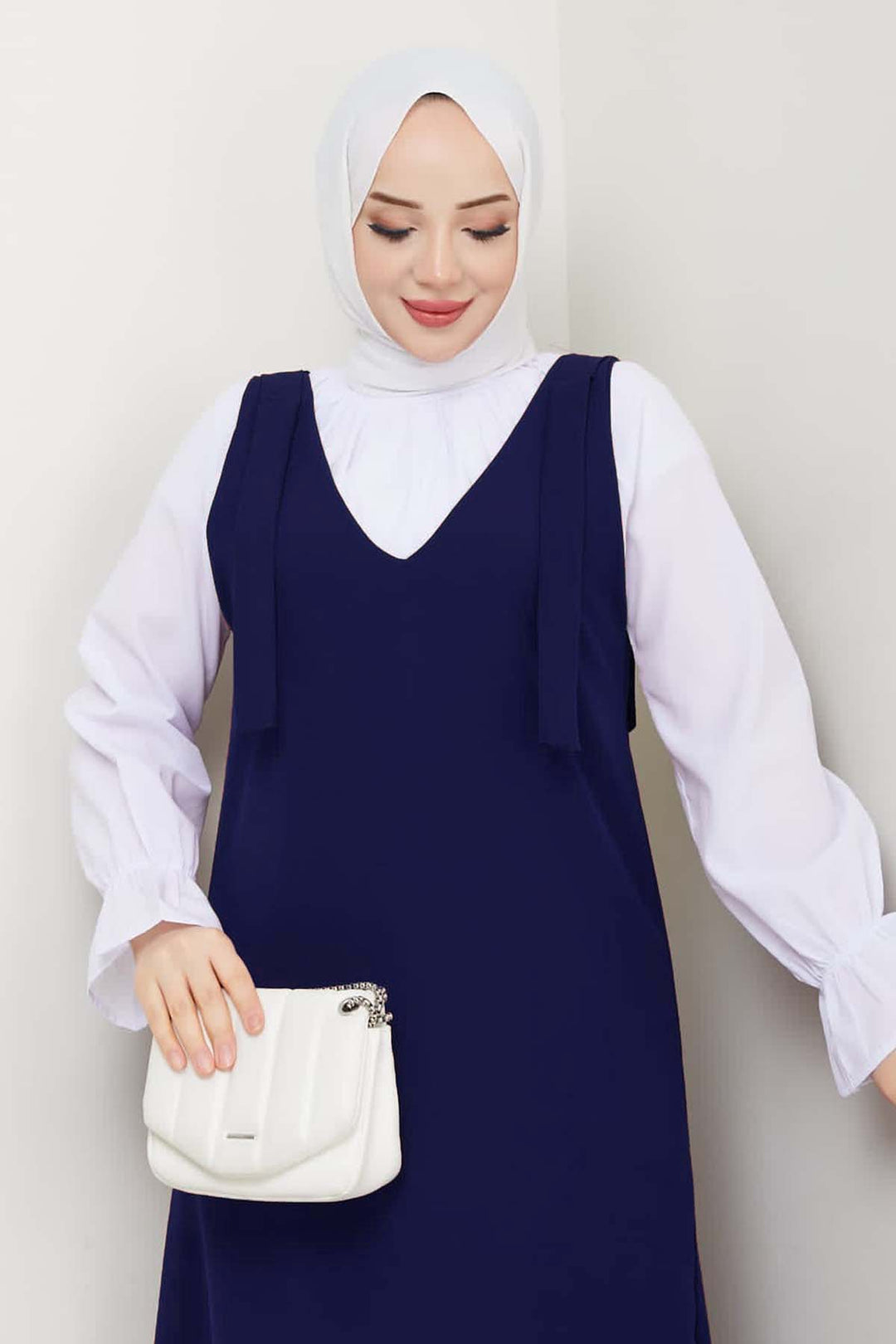 BNG Women Gömlek + Ji̇le Elbi̇se Lacivert 4678 - Frankenthal