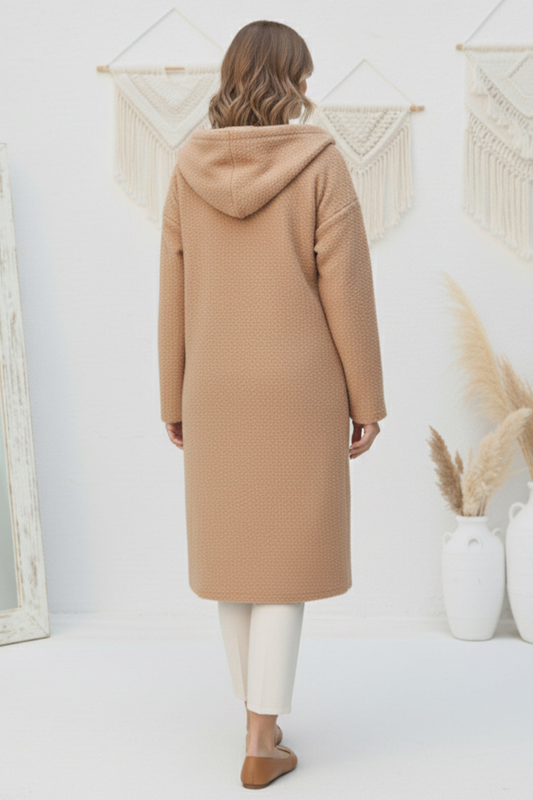 BNG Women Zippered Plush Coat Z4739 Beige - Cuautla