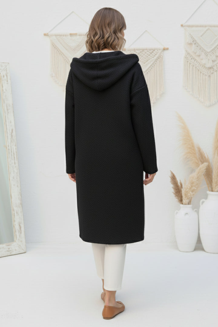 BNG Women Fermuarlı Peluş Kap Z4739 Siyah - Woburn