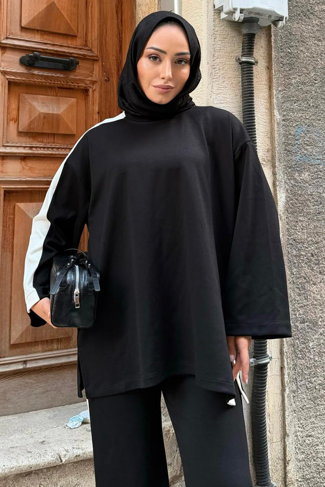 BNG Women Oyşo Yandan Şerit Takım Z5713 Siyah - Ciudad General Escobedo