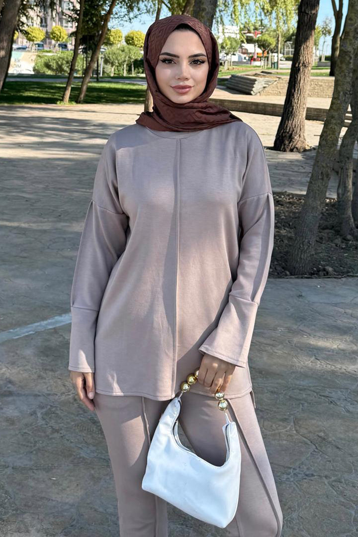 BNG Women Dikiş Detaylı İkili Takım Z5689 Bej - Cloppenburg