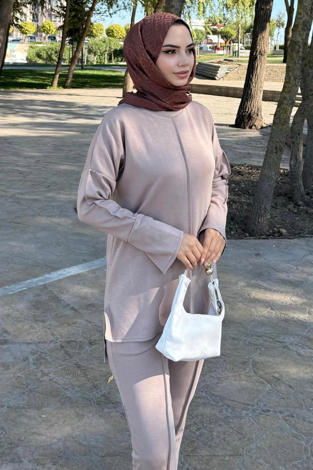 BNG Women Dikiş Detaylı İkili Takım Z5689 Bej - Cloppenburg