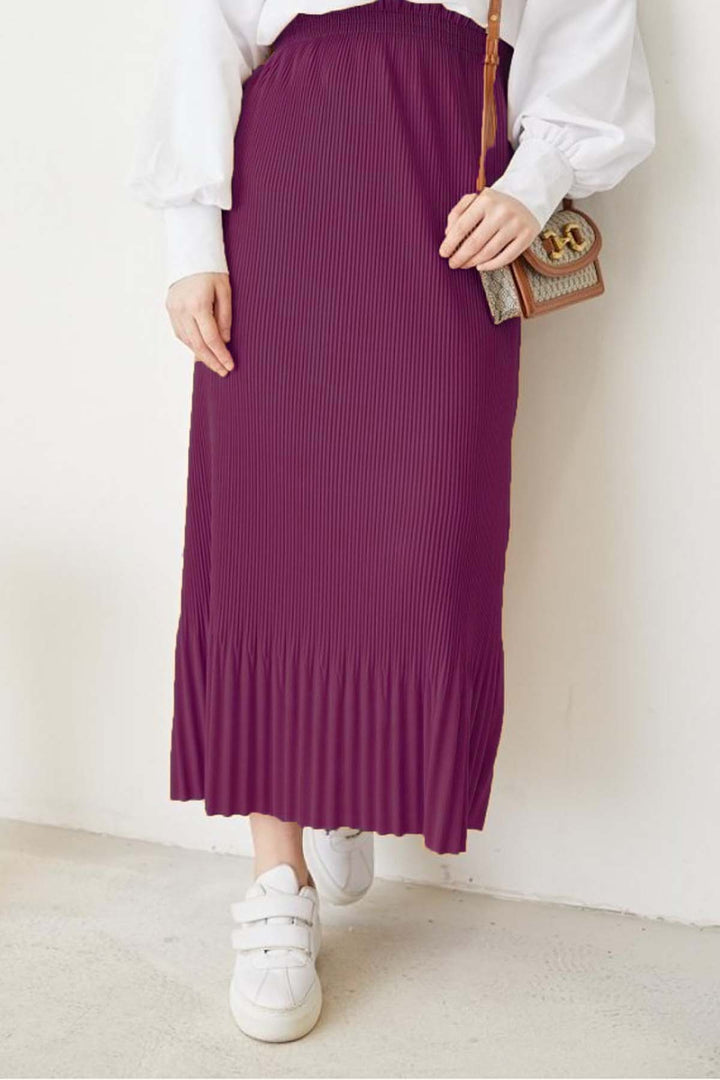 BNG Women Pleated Hijab Skirt Fuchsia 205 - Jáltipan de Morelos