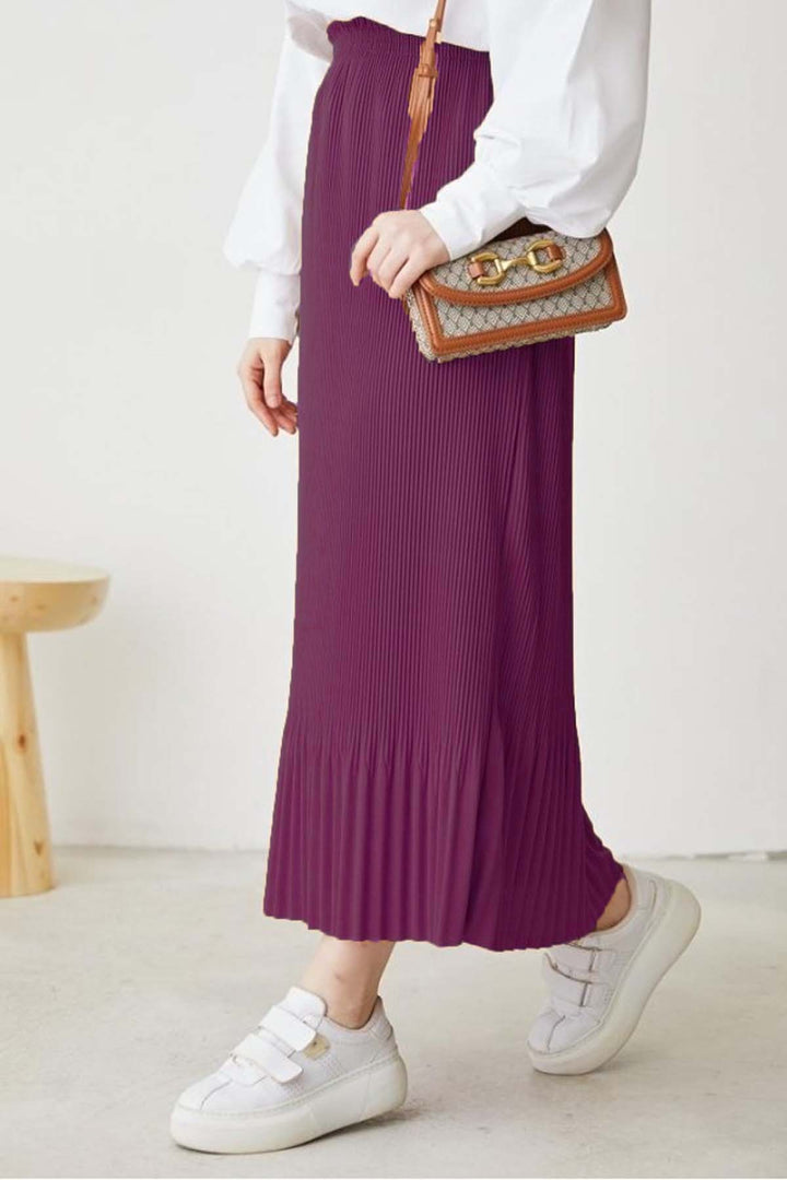 BNG Women Pleated Hijab Skirt Fuchsia 205 - Jáltipan de Morelos