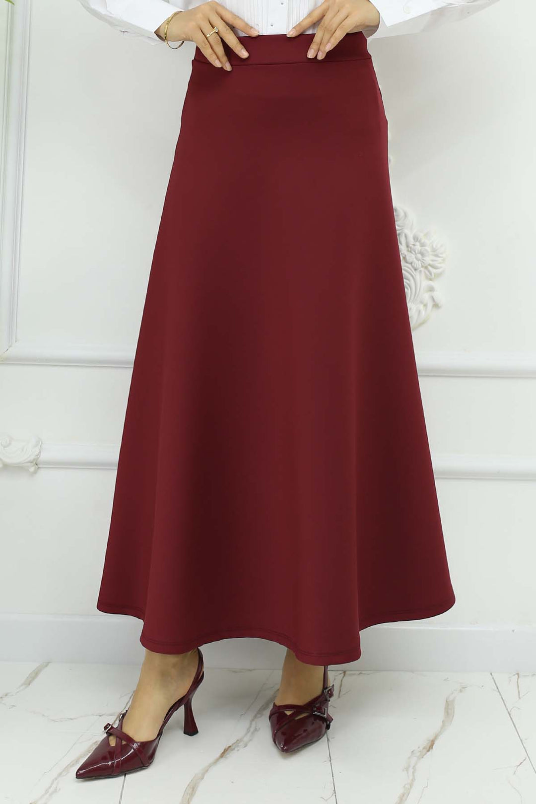 BNG Women Scuba Kloş Etek Bordo 212 - Land O Lakes