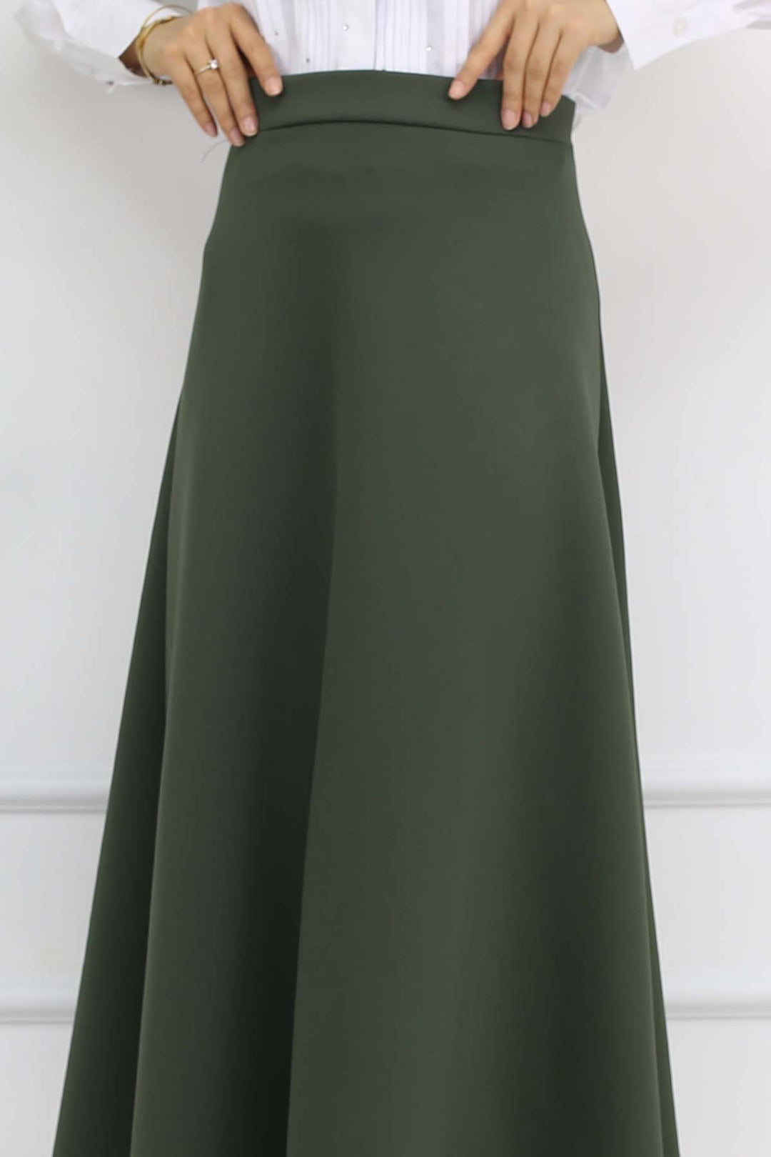 BNG Women Scuba Flare Skirt Khaki 212 - Delicias