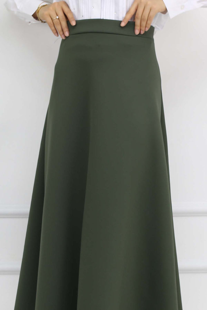 BNG Women Scuba Flare Skirt Khaki 212 - Delicias