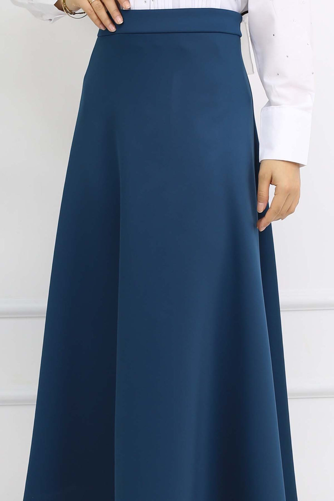 BNG Women Scuba Kloş Etek Petrol 212 - Poinciana