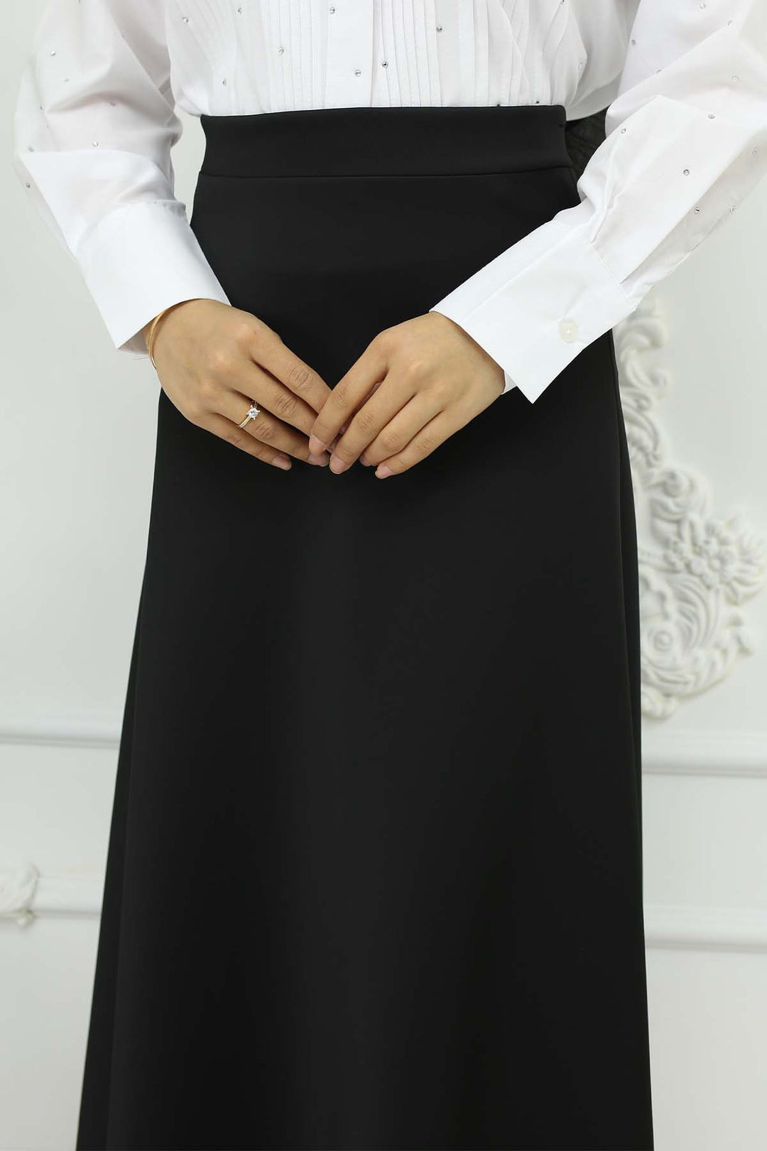 BNG Women Scuba Kloş Etek Siyah 212 - Hatfield