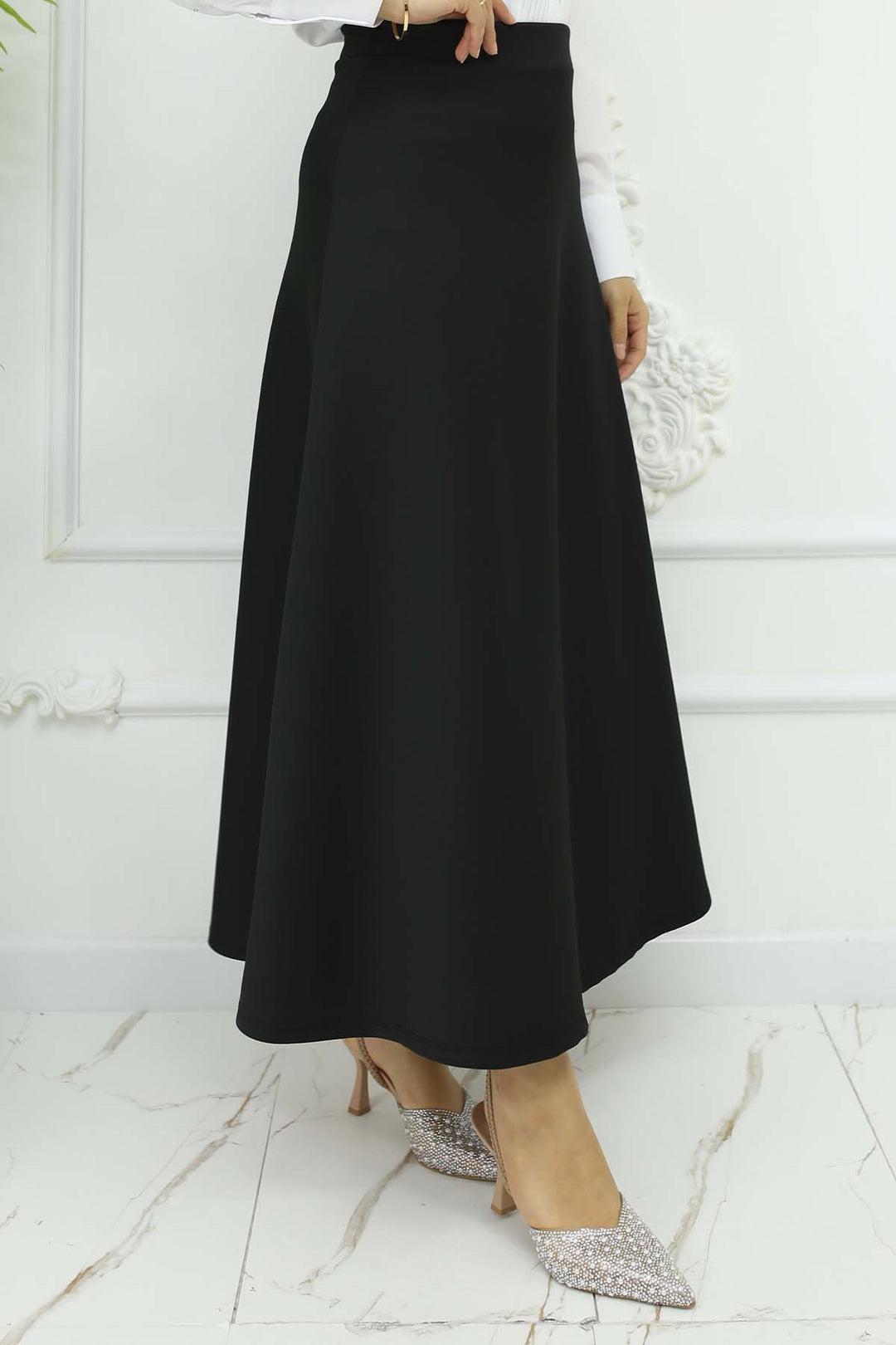 BNG Women Scuba Kloş Etek Siyah 212 - Hatfield