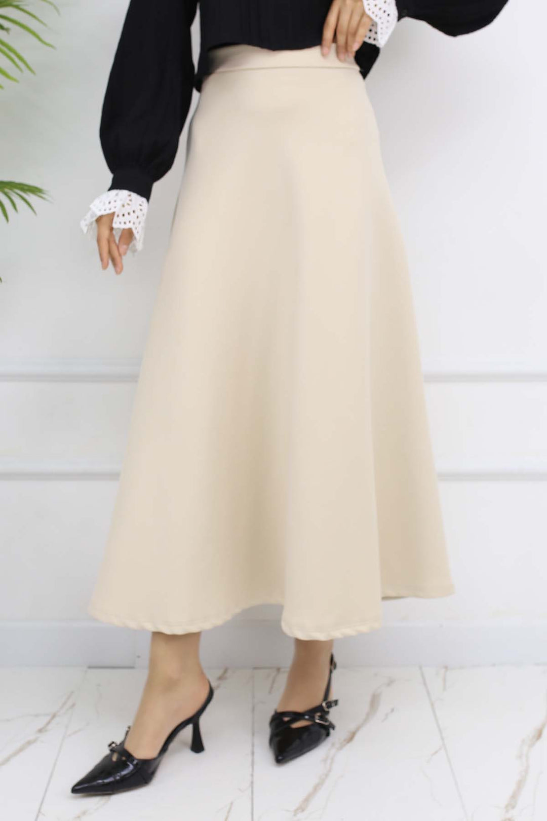 BNG Women Scuba Kloş Etek Taş Rengi 212 - Pomigliano d’Arco