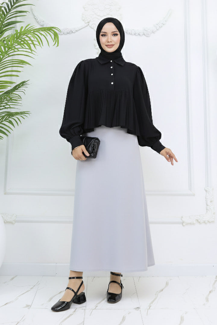 BNG Women Scuba Flare Skirt 212 Light Grey - Norwich