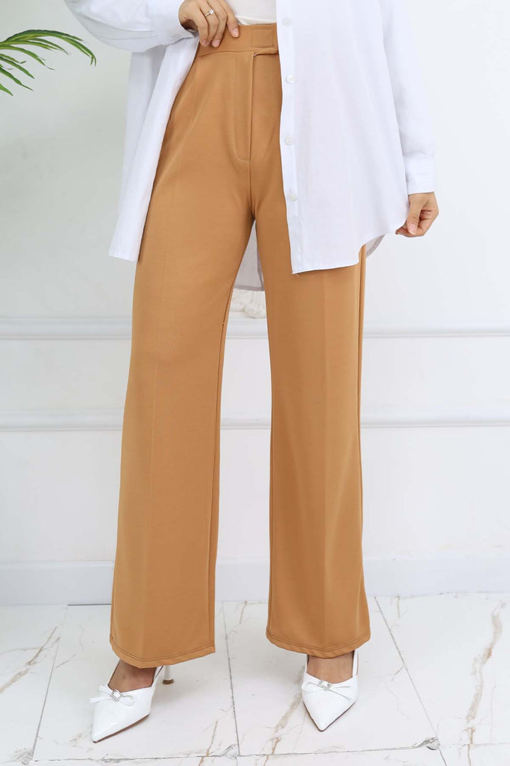 BNG Women Wide Leg Palazzo Pants Camel 3044 - Goch