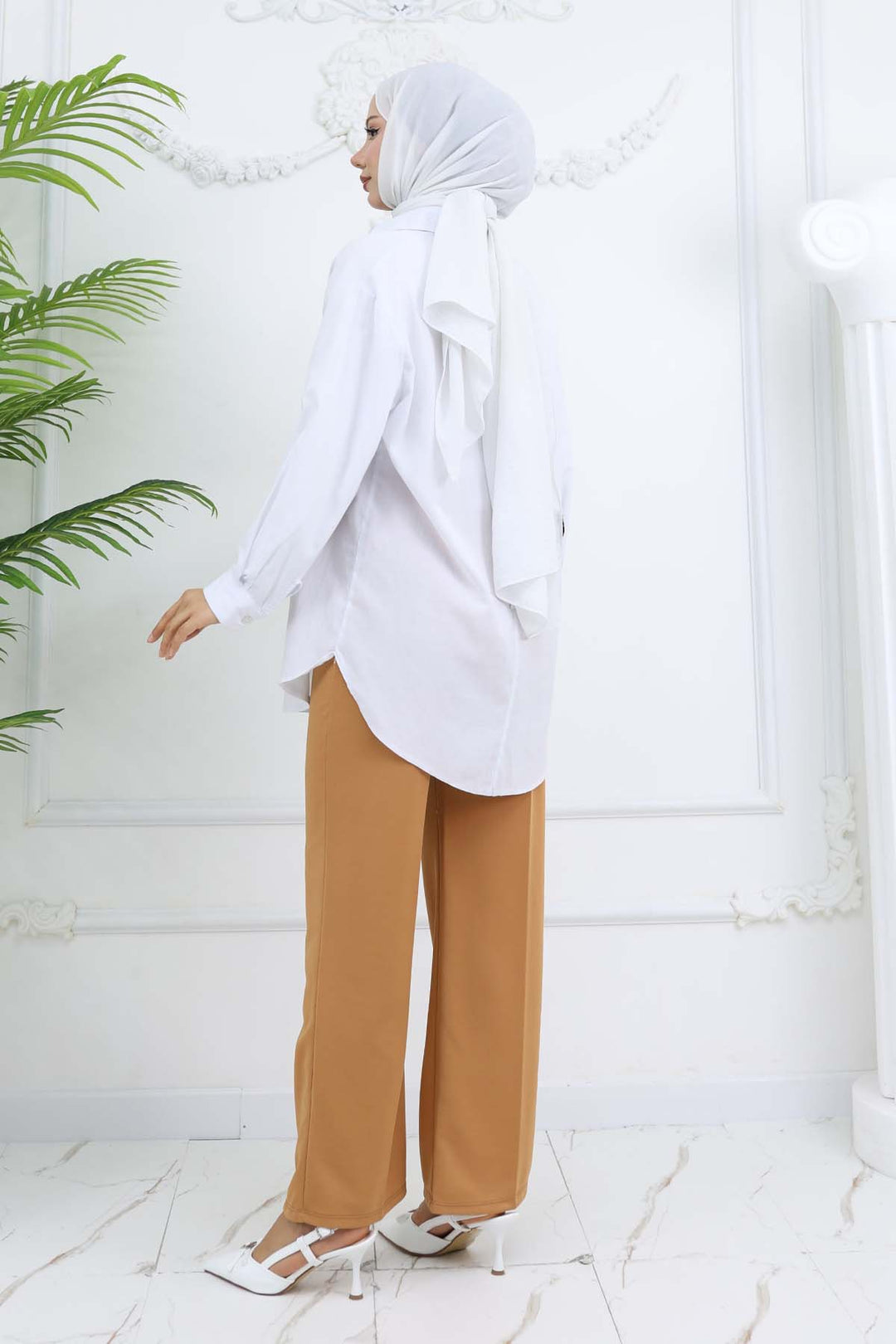 BNG Women Wide Leg Palazzo Pants Camel 3044 - Goch