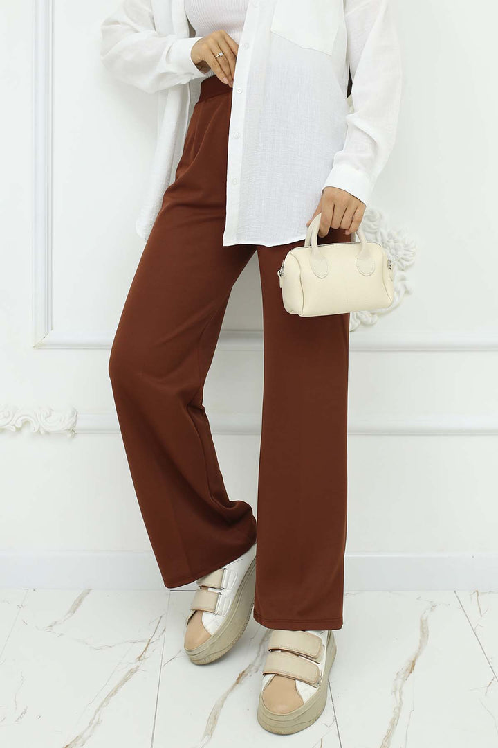 BNG Women Wide Leg Palazzo Pants Beige 3044 - Petroúpoli