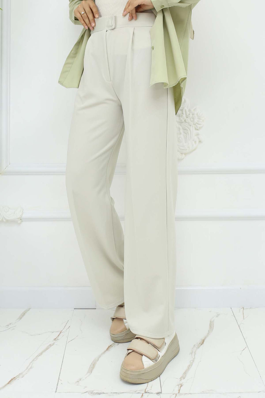 BNG Women Wide Leg Palazzo Pants Stone Color 3044 - Cork