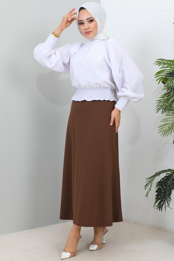 BNG Women Mevlana Modest Skirt Brown - Clermont