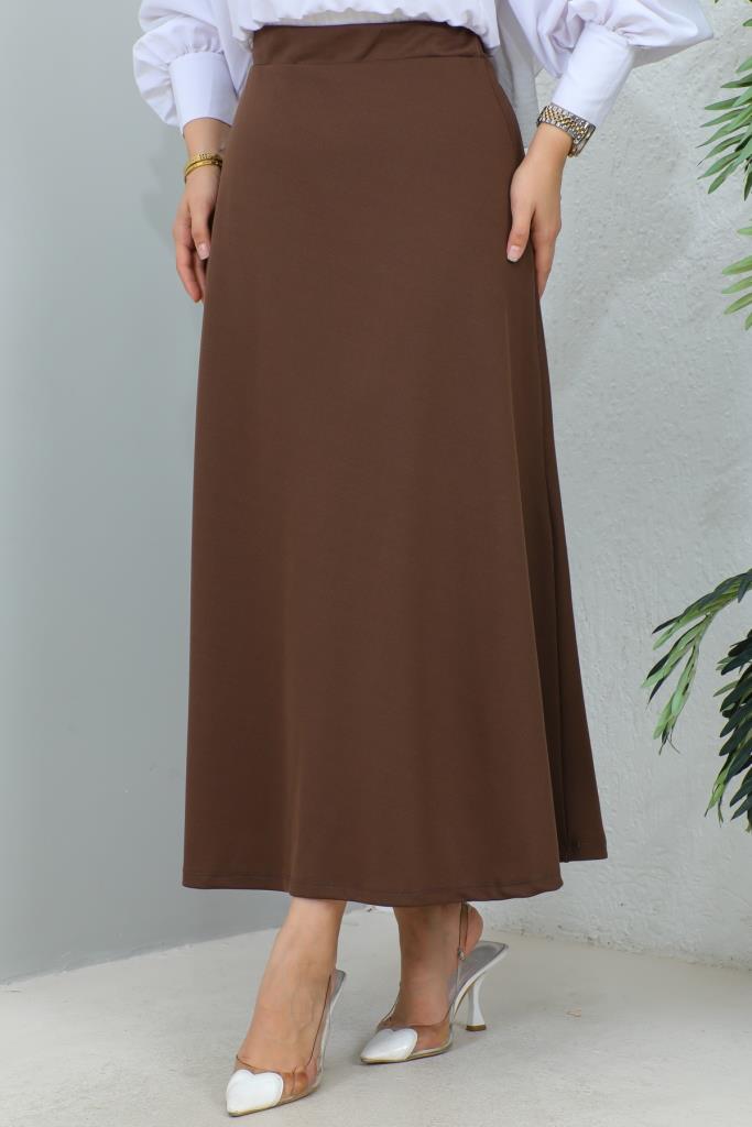 BNG Women Mevlana Modest Skirt Brown - Clermont