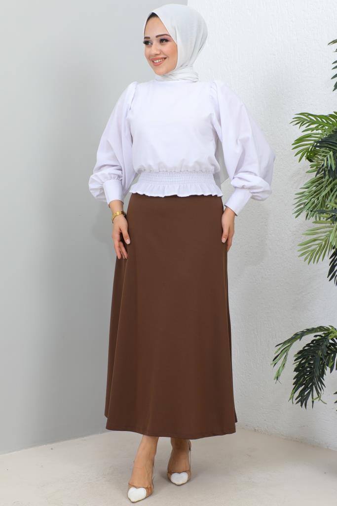 BNG Women Mevlana Modest Skirt Brown - Clermont