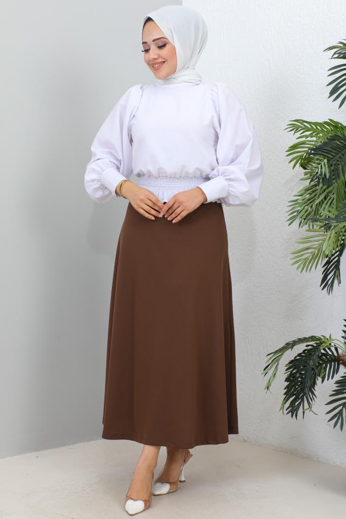 BNG Women Mevlana Modest Skirt Brown - Clermont