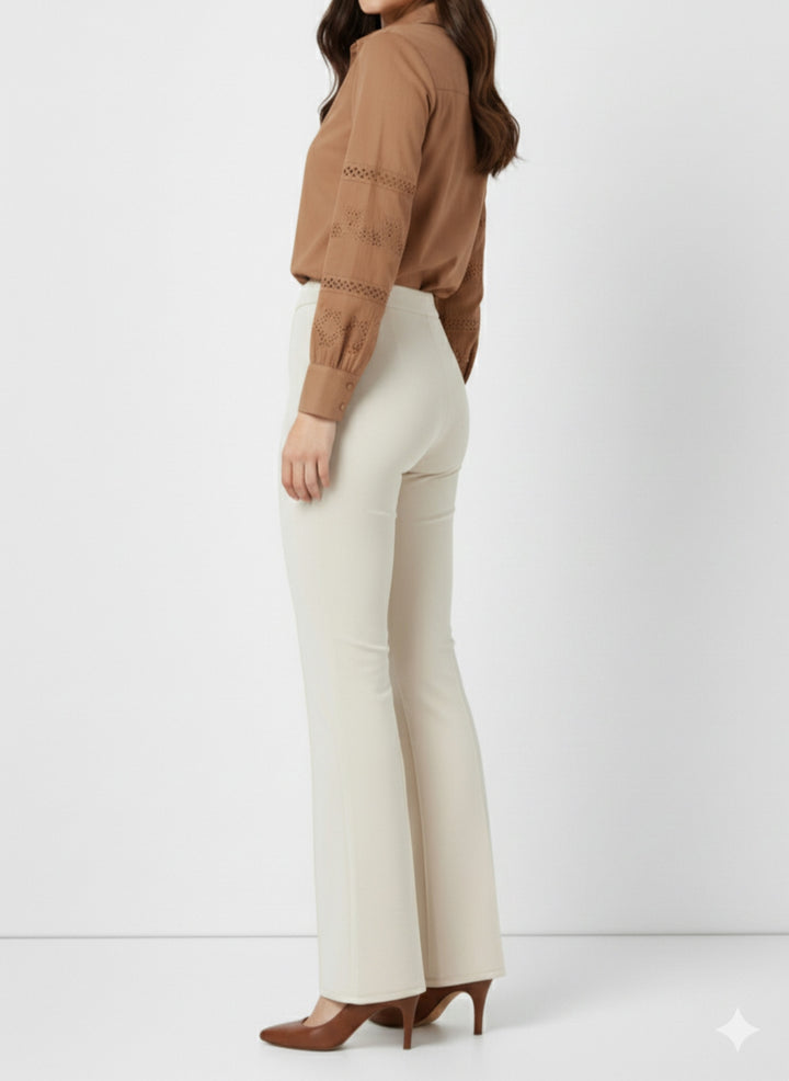 BNG Women Spanish Flared Pants A1106 Beige - Indio