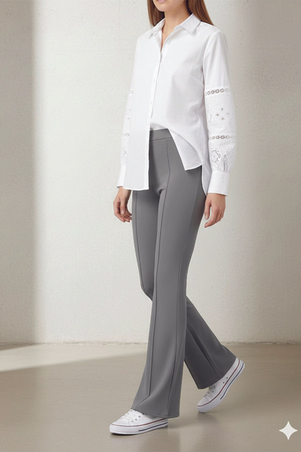 BNG Women Spanish Flared Pants A1106 Gray - DeKalb