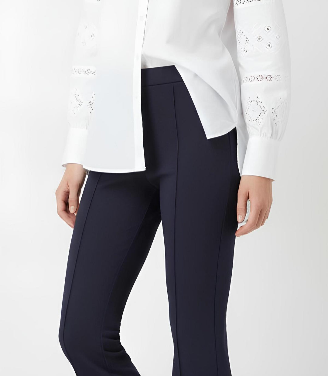 BNG Women İspanyol Paça Pantolon A1106 Lacivert - Freeport