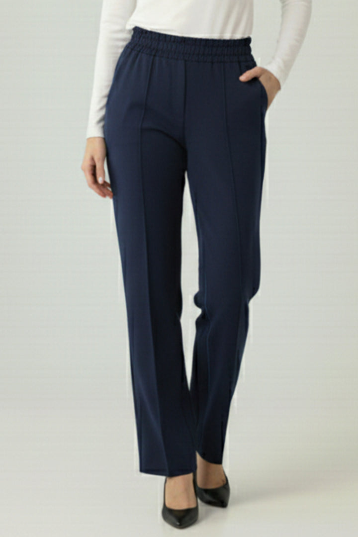 BNG Women Puf Scuba Pantolon A1105 Lacivert - Northampton