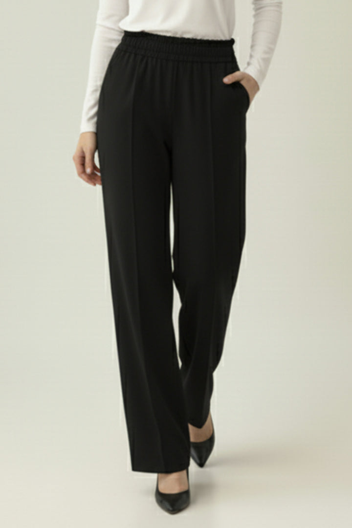 BNG Women Puf Scuba Pantolon A1105 Siyah - Merthyr Tudful