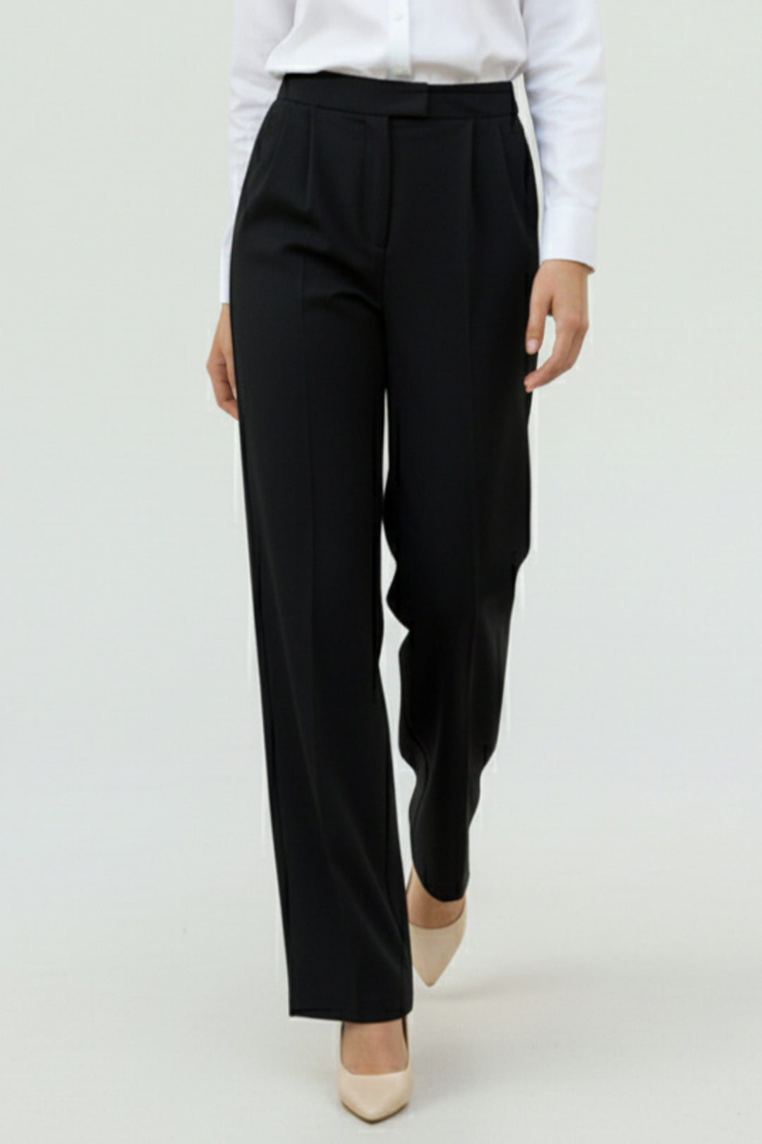 BNG Women Cepli Palazzo Pantolon A1107 Siyah - Jersey City