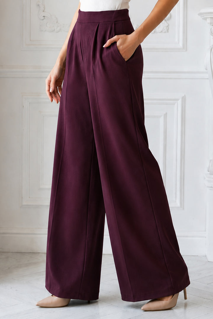 BNG Women Cepli Palazzo Pantolon  A11010 Bordo - College Park