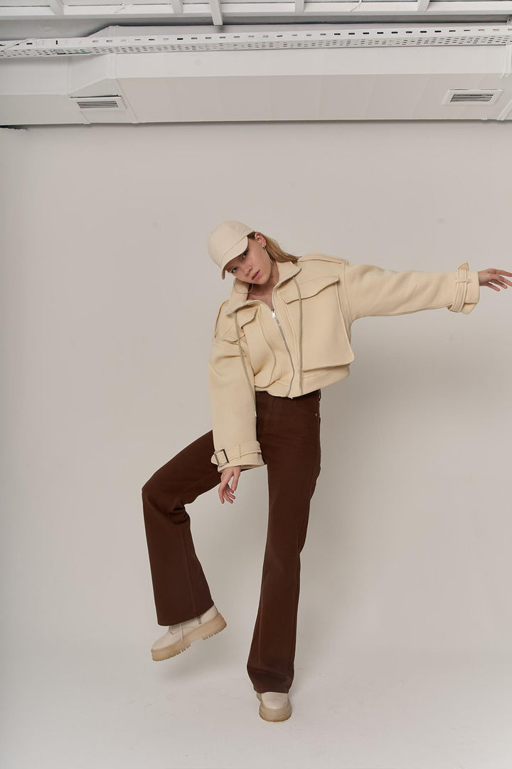 HLLY Women Puliva Jacket Beige - Freeport