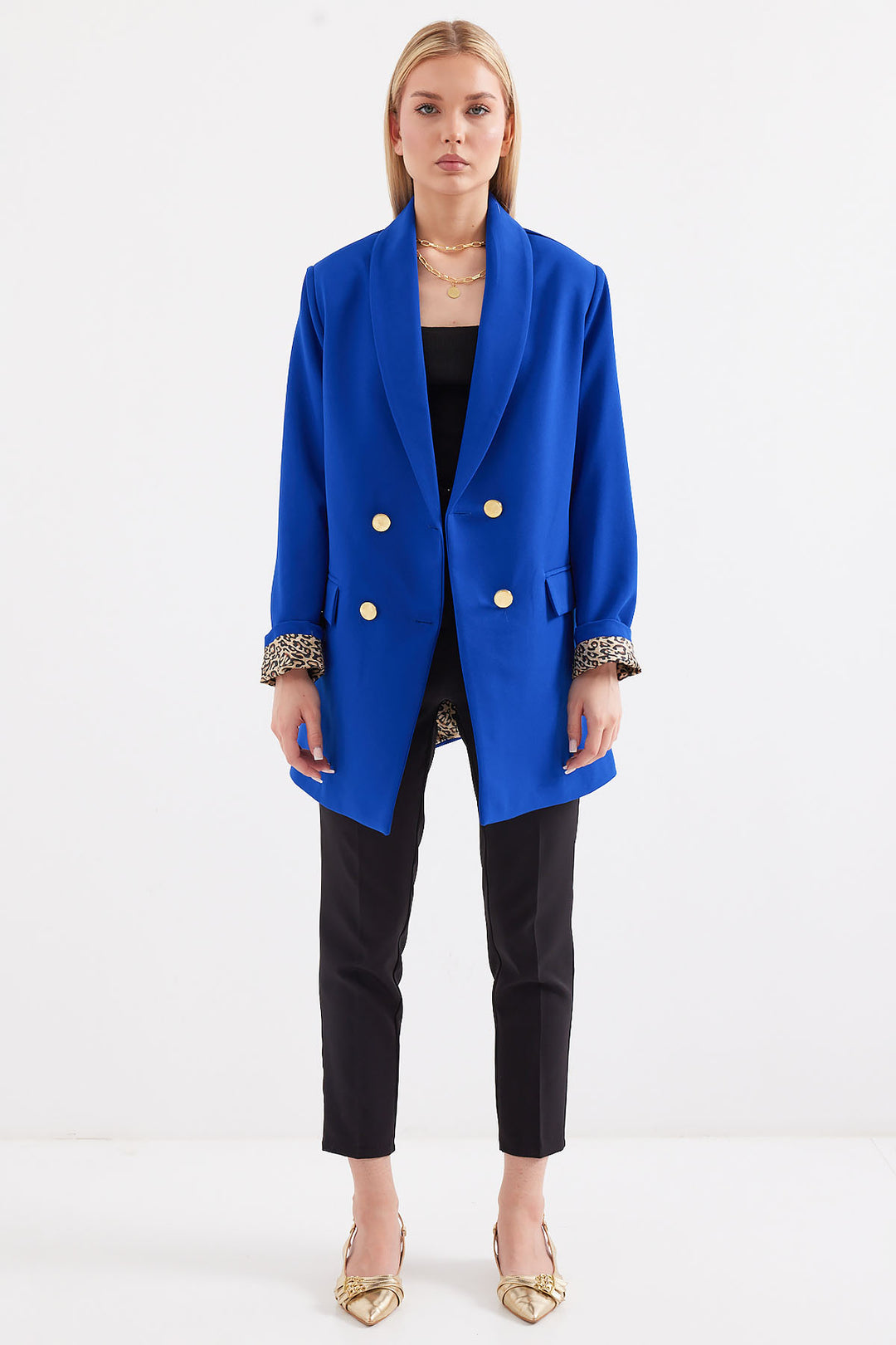 سترة BGD نسائية بأزرار مفصلة - Saks - Avondale
