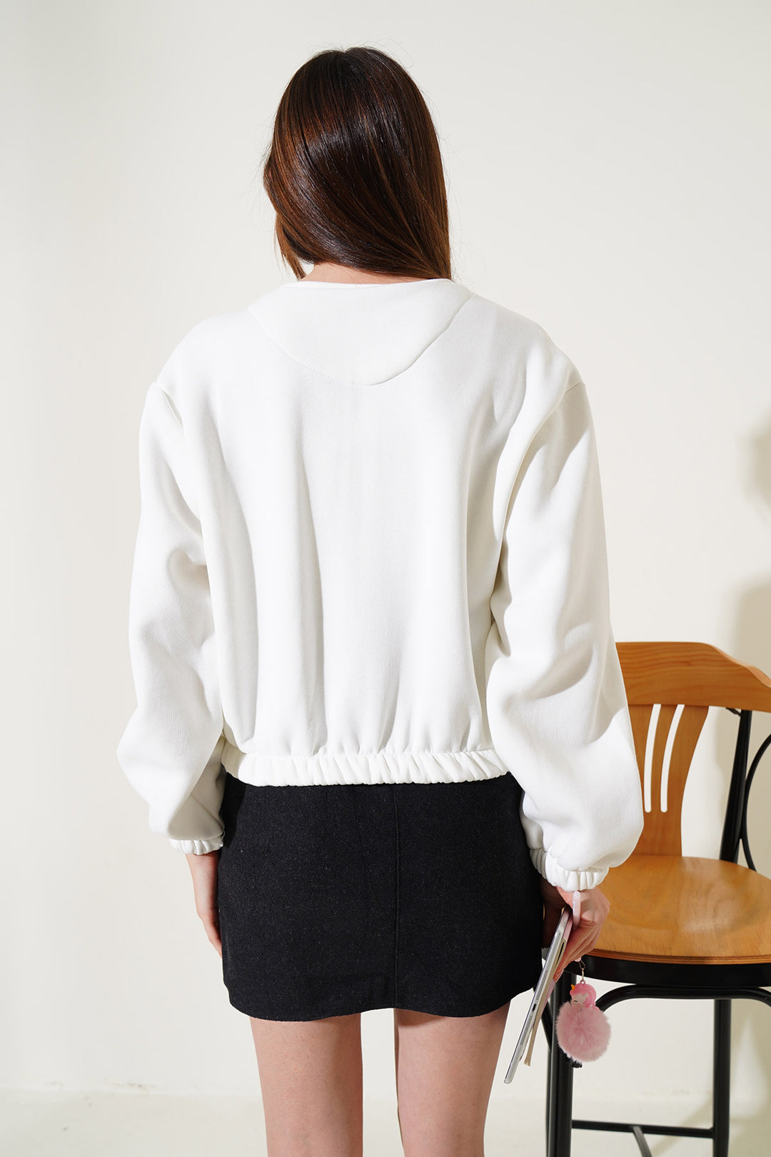 BGD Women Women's Bomber Jacket - Ecru - Kaunas