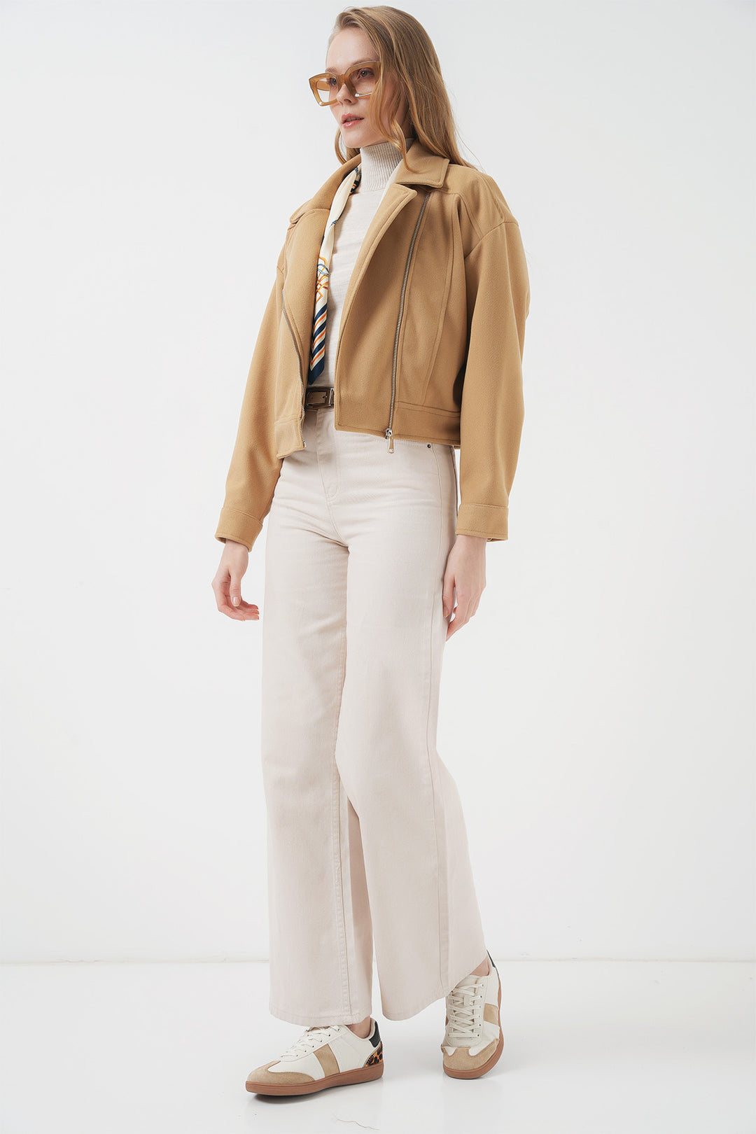 BGD Women Women's Short Woolen Jacket - Biscuit - Bistriţa