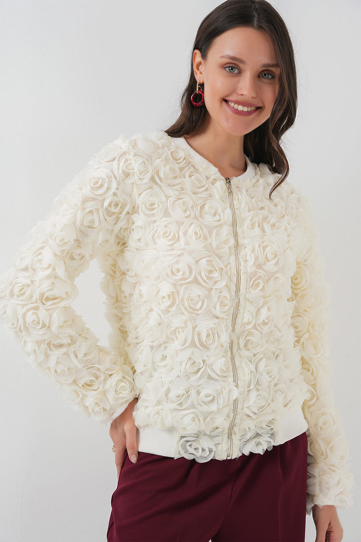 BGD Women Rose Jacket - Ecru - Hendon