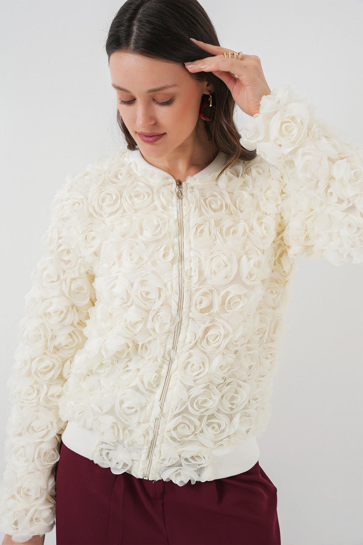 BGD Women Rose Jacket - Ecru - Hendon