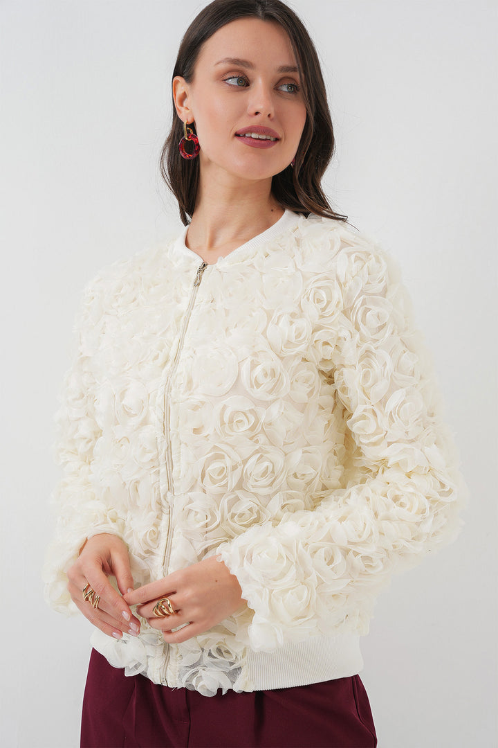 BGD Women Rose Jacket - Ecru - Hendon