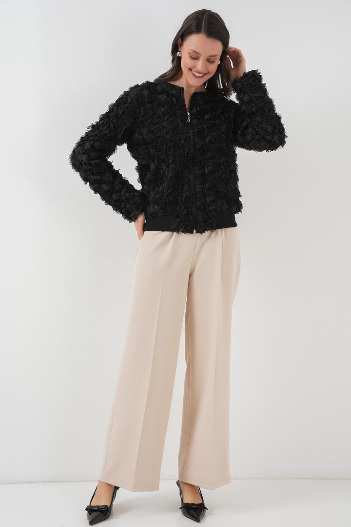 BGD Women Rose Jacket - Black - Hattingen