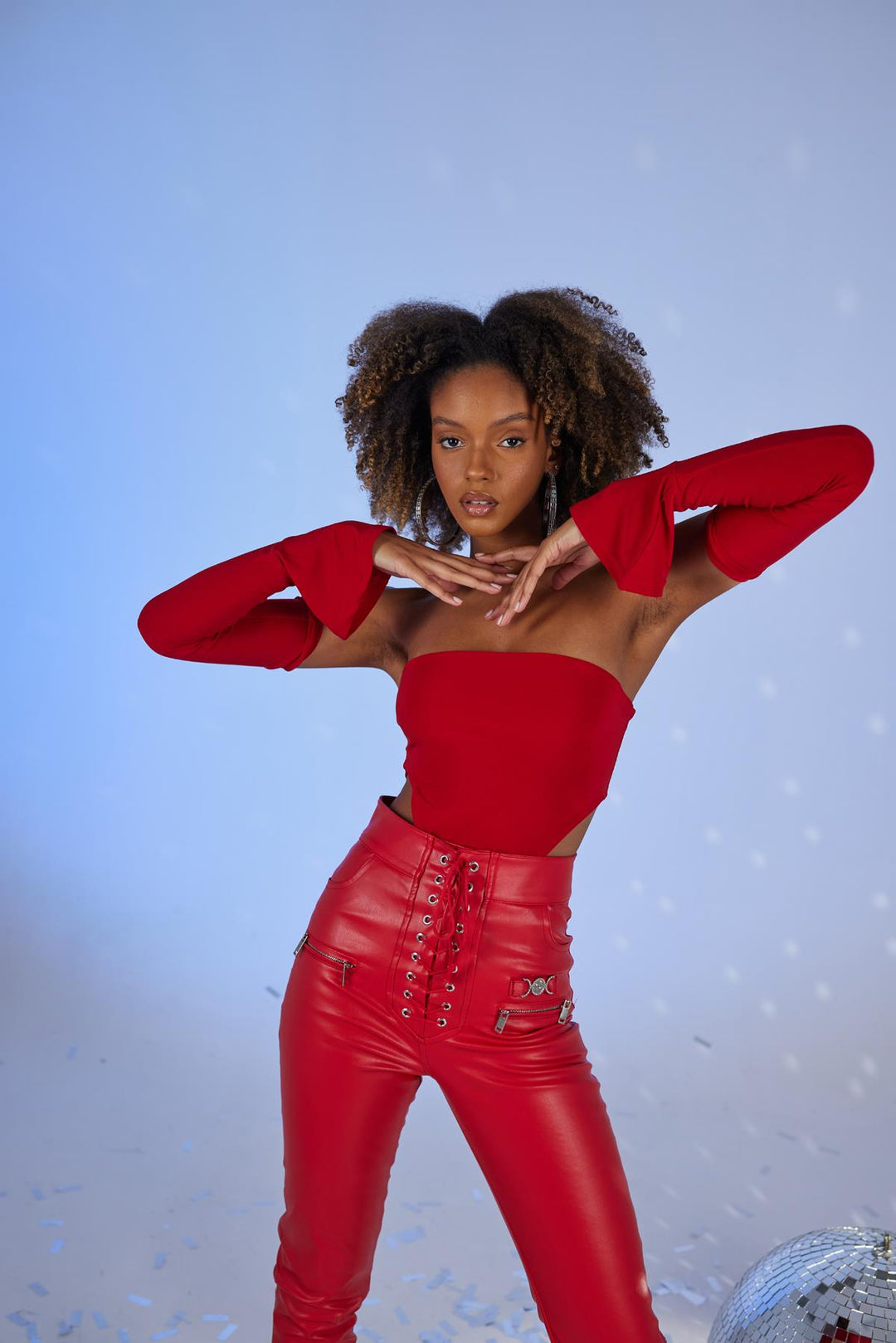 HLLY Women Rebeca Bodysuit Red - Boryslav