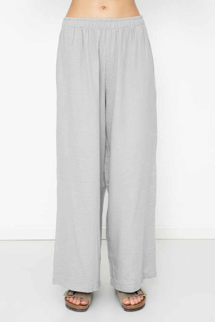 BSL Women 100% Cotton Wide Leg Oversize Trousers - Coalville