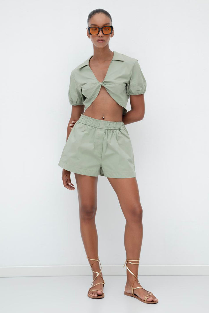 BSL Women 100% Cotton Mini Shorts - Rustavi