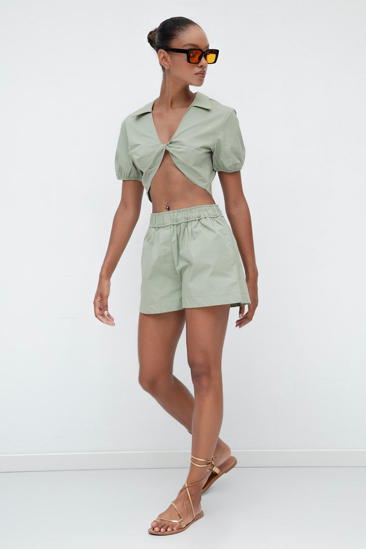BSL Women 100% Cotton Mini Shorts - Rustavi
