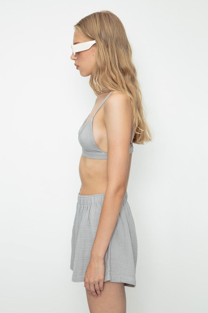 BSL Women 100% Cotton Muslin Strappy Bustier - Santa Rosa Jauregui