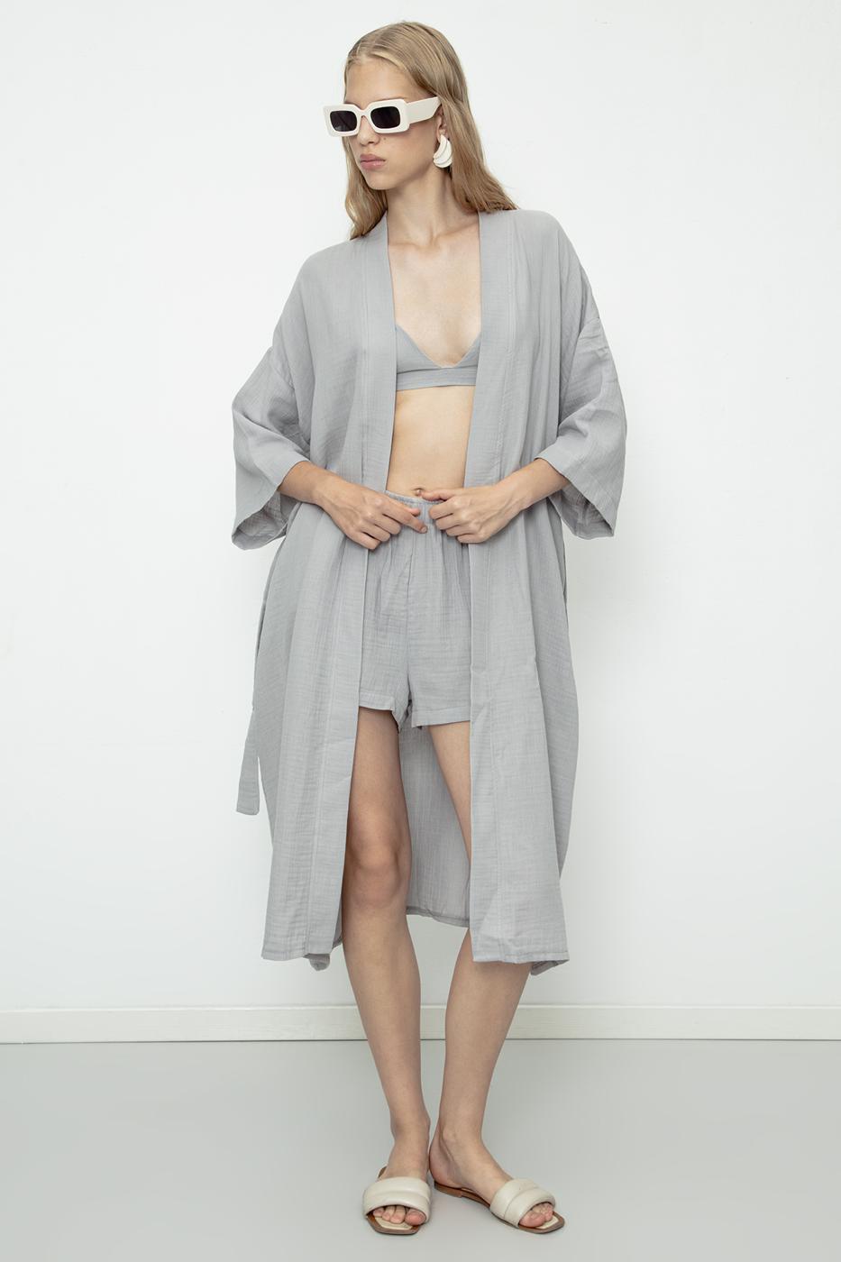 BSL Women 100% Cotton Muslin Kimono - Gießen
