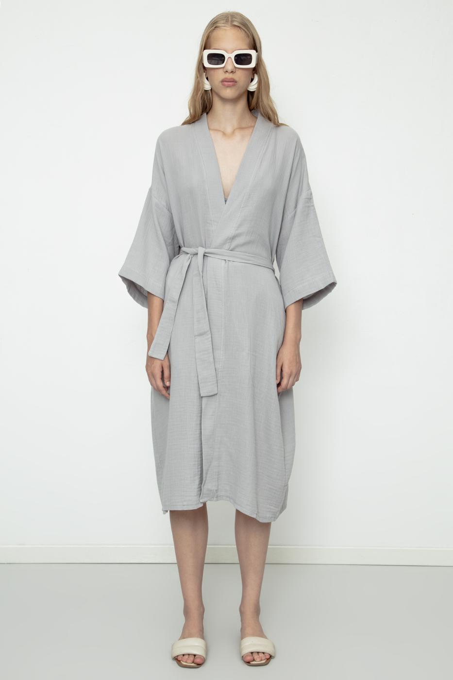BSL Women 100% Cotton Muslin Kimono - Fano