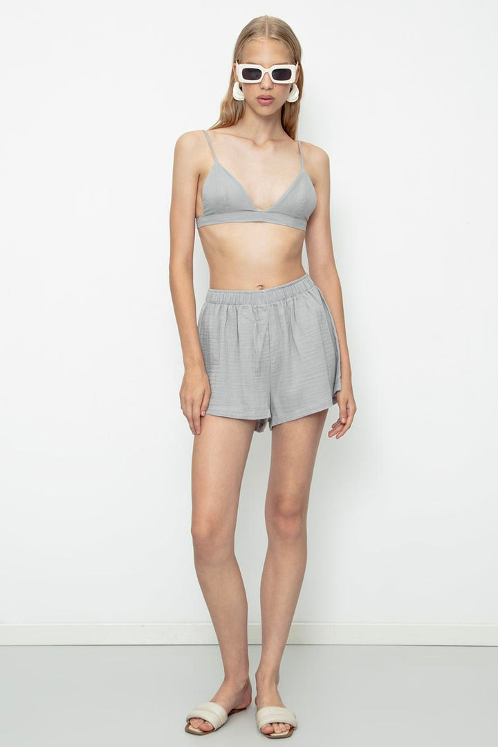 BSL Women 100% Cotton Muslin Mini Shorts - Cuautitlán Izcalli
