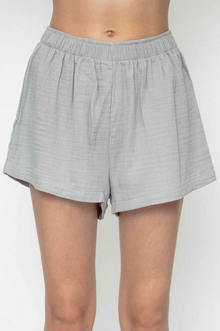 BSL Women 100% Cotton Muslin Mini Shorts - Cuautitlán Izcalli