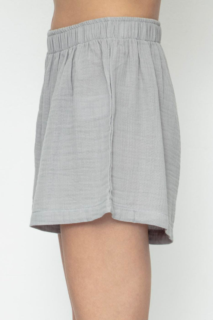 BSL Women 100% Cotton Muslin Mini Shorts - Cuautitlán Izcalli